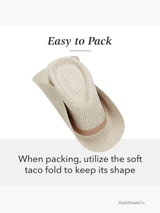 UPF 50+ Petite Fedora Sun Hat Packable Travel Unisex